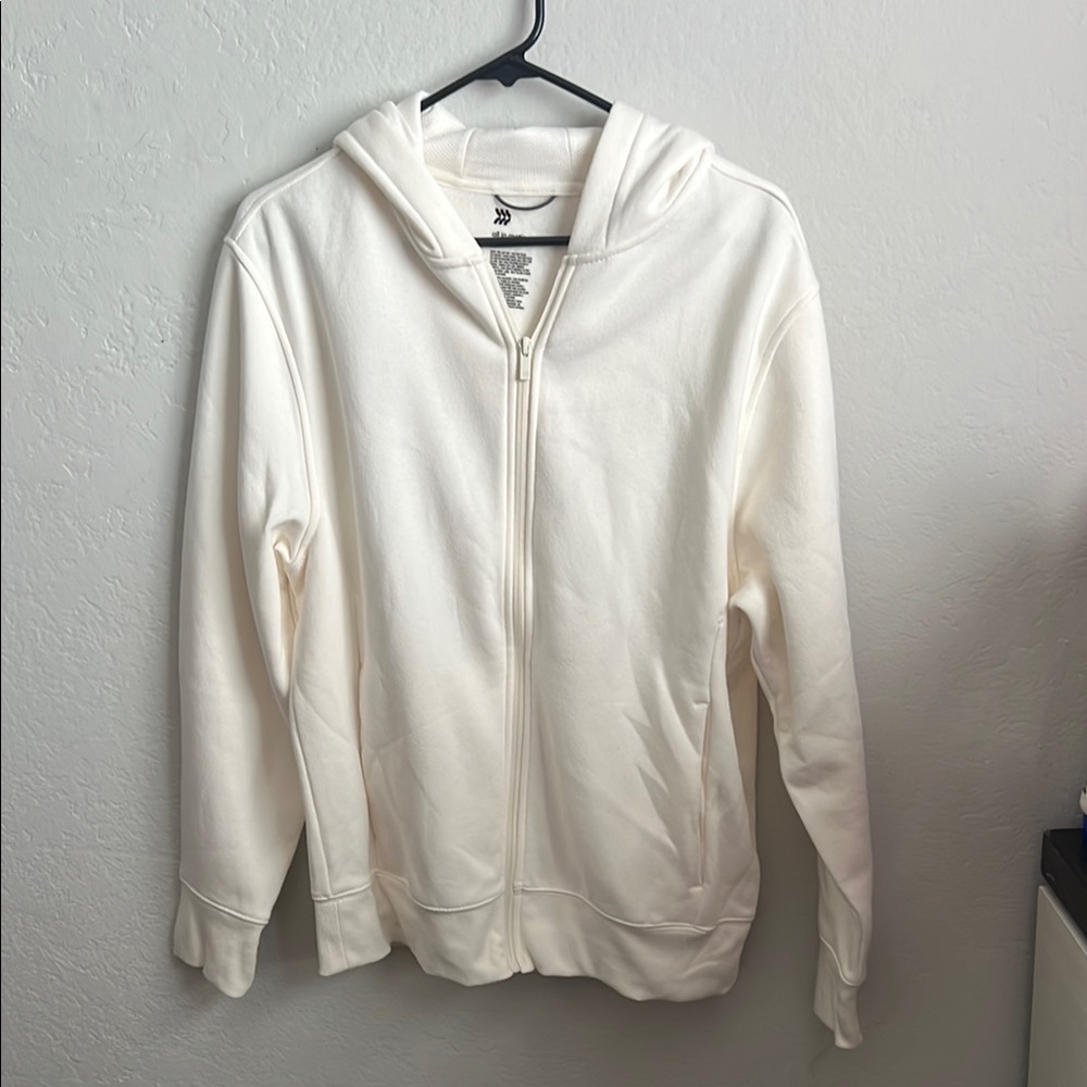All in Motion Cream Zip-Up Hoodie